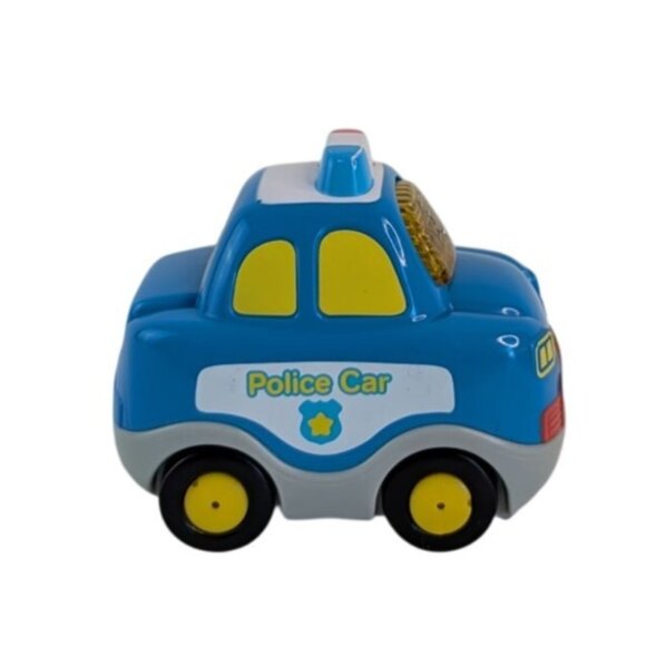 Vtech Go Go Smart Wheels Police Car Lot of 2 Blue White Lights Sounds Tested - Picture 5 of 14